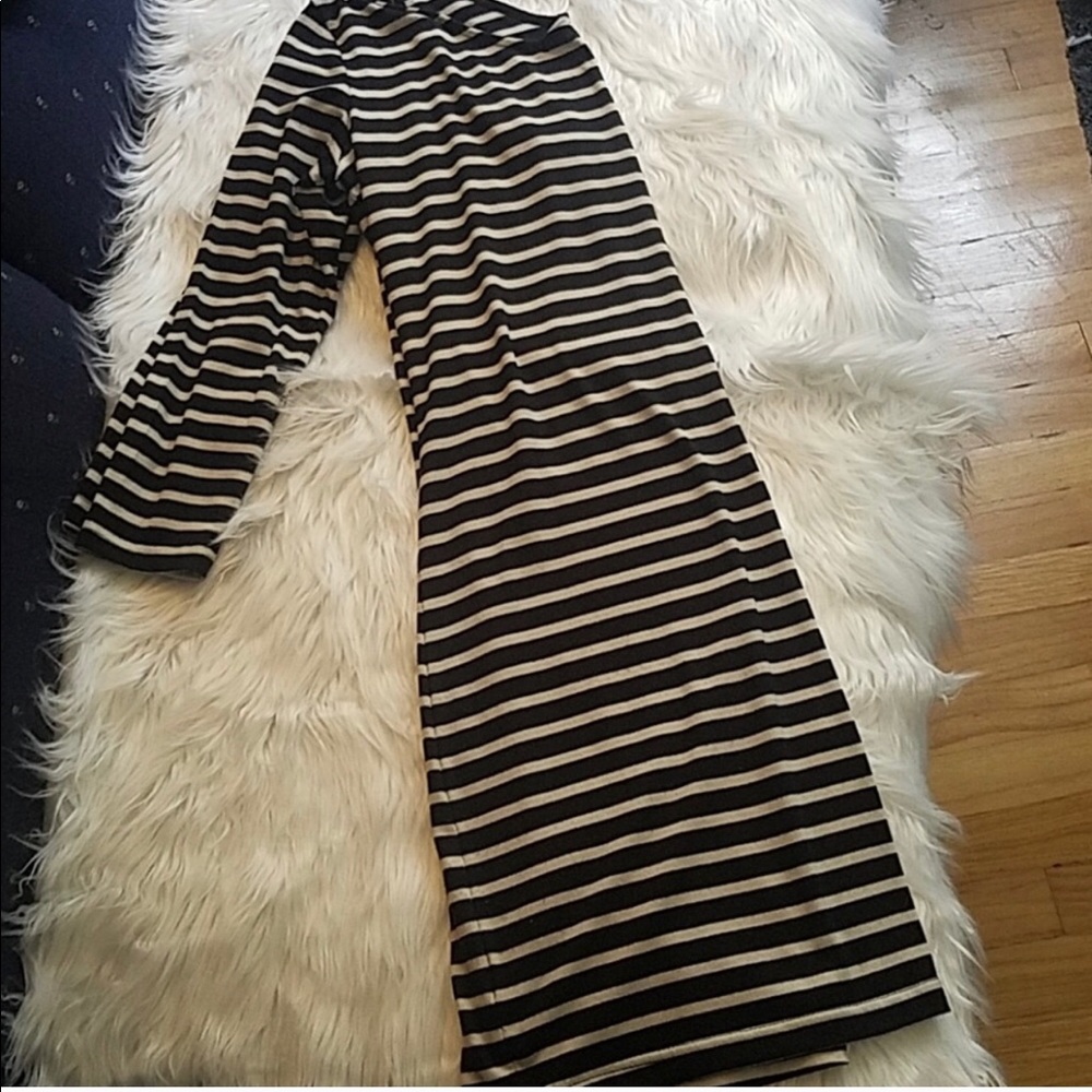 Decree Black & White Striped Dress